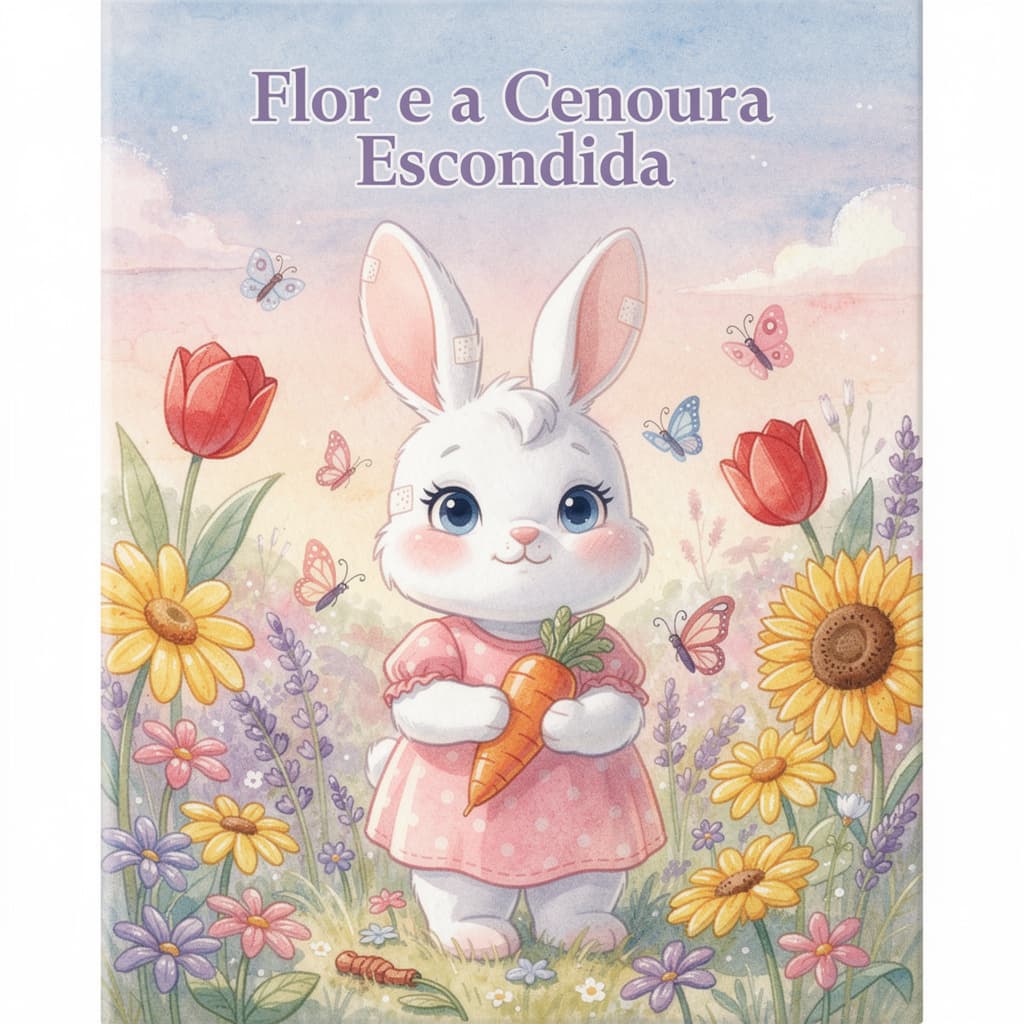 Capa do livro Flor e a Cenoura Escondida